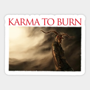 Karma To Burn - V Sticker